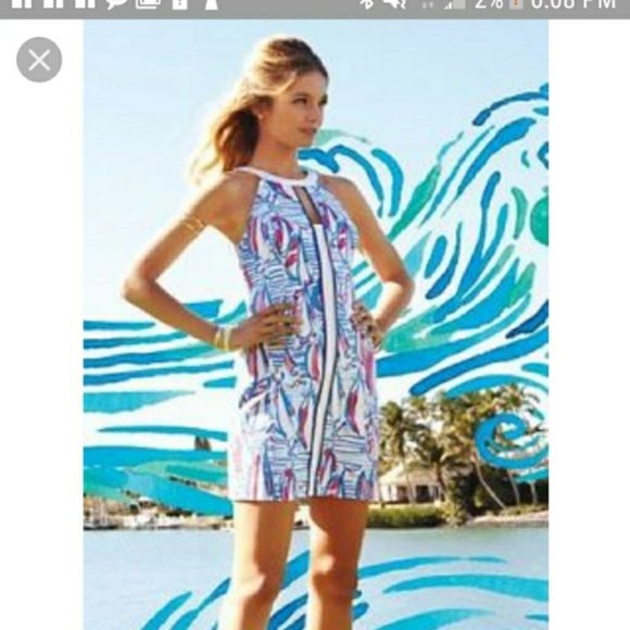 Lilly Pulitzer Dresses & Skirts - Lilly Pulitzer Pearl Shift Red Right Return